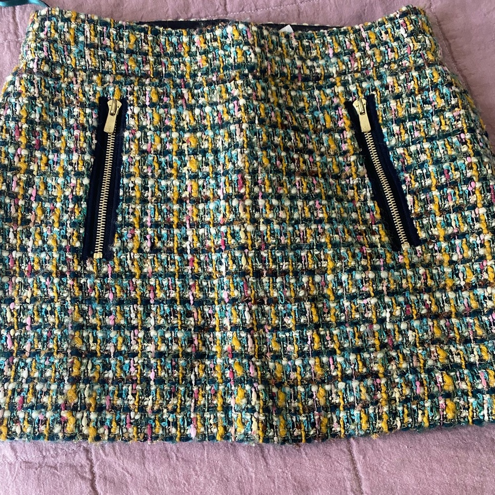 J crew tweed skirt